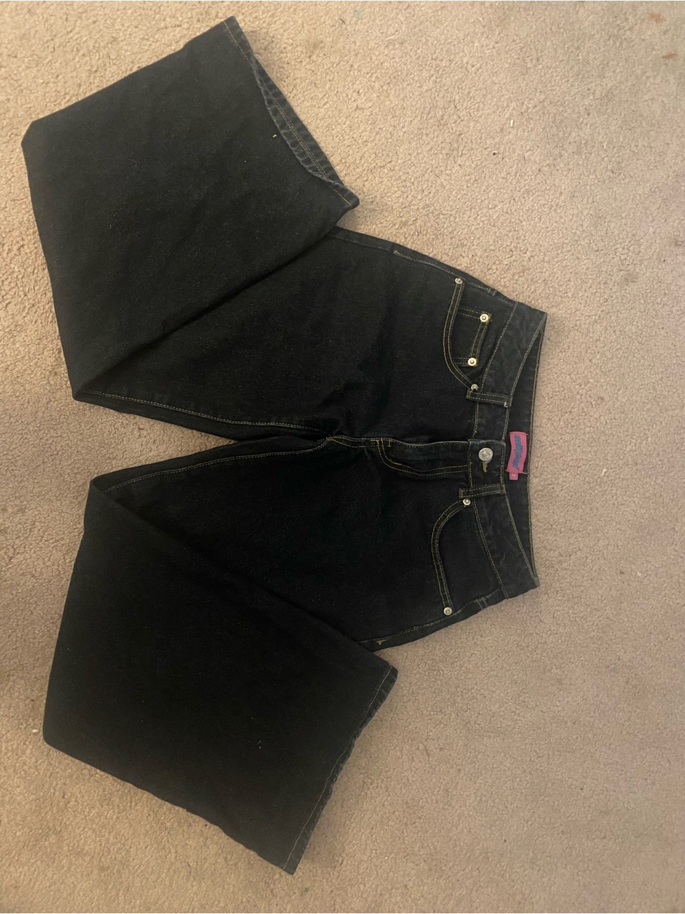 Edikted Black Wide-Leg Jeans